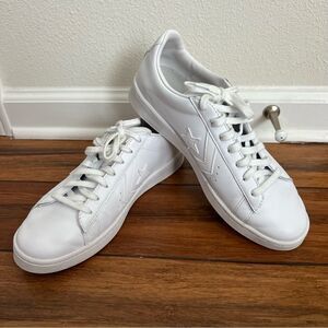 Converse Pro Leather sneakers in white 9.5